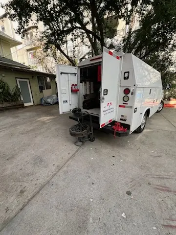 Magnet Plumbing service vehicle on-site for Faucet Repair in Caribou
